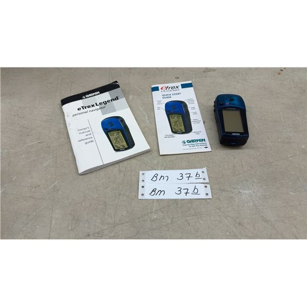 Garmin eTrex Legend Personal Navigator GPS with Owner's Manual and Quick Start Guide