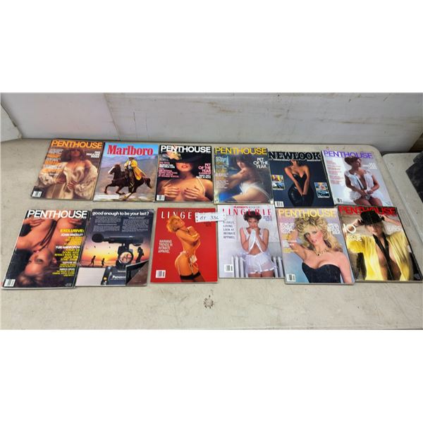 Vintage Penthouse, Playboy's Book of Lingerie, Newlook Magazines and More