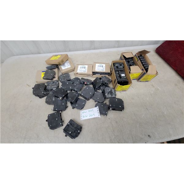 Square D Homeline 15 Amp Plug-On Neutral Combination Arc Fault Circuit Breakers and More