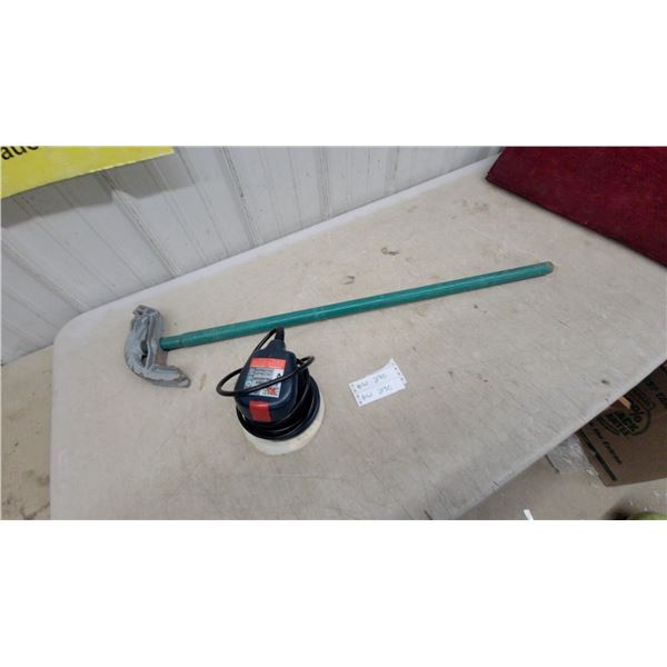 Black+Decker 6" Random Orbit Polisher and Conduit Bender with Green Handle
