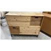 Image 1 : Ikea Fjelldal Pine Chest of Drawers with Wicker Baskets 43 x 16 x 34