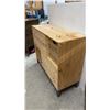 Image 3 : Ikea Fjelldal Pine Chest of Drawers with Wicker Baskets 43 x 16 x 34