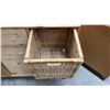 Image 5 : Ikea Fjelldal Pine Chest of Drawers with Wicker Baskets 43 x 16 x 34
