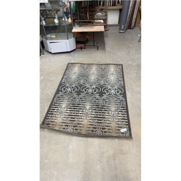 CRL Davis Moonlight Collection Area Rug in Brown, 5' 3 x 7"' 7"