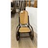 Image 2 : Thonet-Style Bentwood Rocking Chair with Caned Seat and Back