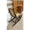 Image 4 : Thonet-Style Bentwood Rocking Chair with Caned Seat and Back
