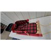 Image 2 : Streamridge Baby Boggan Wooden Sled with Buffalo Plaid Pad and Safety Harness