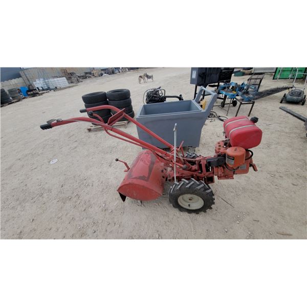 Troy Built Walk-Behind Tractor with Rear Mounted Rotary Tiller and Kohler Command Pro Engine Runs
