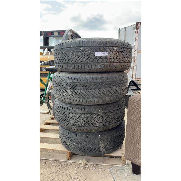 Set of Four Setula 4 Season RA03 235/60R16 Tires on Five-Spoke Aluminum Rims for Equinox