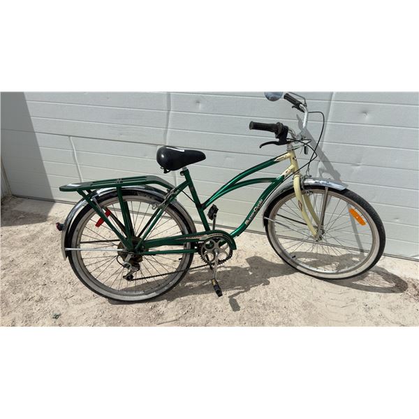 SuperCycle Newport Cruiser Bicycle with Shimano SIS Drivetrain, Chrome Fenders, Kickstand and Rear
