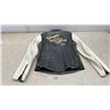 Image 7 : Harley-Davidson Genuine MotorClothes Two-Tone Perforated Leather Motorcycle Jacket, Size Medium
