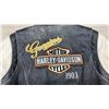 Image 8 : Harley-Davidson Genuine MotorClothes Two-Tone Perforated Leather Motorcycle Jacket, Size Medium