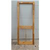 Image 1 : Wooden Screen Door Frame with Pine Tree Cutout Design, 32 x 81"