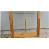 Image 2 : Wooden Screen Door Frame with Pine Tree Cutout Design, 32 x 81"