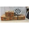 Image 1 : 4 Mangels Alloy Wheels, 16 x 7", Silver Multi-Spoke Design with Polished Lip