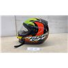 Image 1 : Arctic Cat Full-Face DOT-Certified Helmet, Green, Red, Black, and Yellow Graphic Design, Sz XL