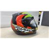Image 3 : Arctic Cat Full-Face DOT-Certified Helmet, Green, Red, Black, and Yellow Graphic Design, Sz XL