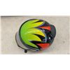 Image 6 : Arctic Cat Full-Face DOT-Certified Helmet, Green, Red, Black, and Yellow Graphic Design, Sz XL