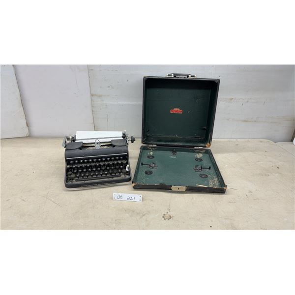 Olympia SM3 Portable Typewriter with Carrying Case, Wilhelmshaven, Germany, 1953-1964