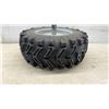 Image 3 : Pair of Craftsman 16 x 6.50-8 Utility Tires on 8" Wheels with Lug Tread Pattern
