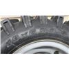 Image 5 : Pair of Craftsman 16 x 6.50-8 Utility Tires on 8" Wheels with Lug Tread Pattern