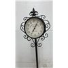 Image 2 : Grand Central Terminal New York Decorative Wrought Iron Floor Double Sided Clock with Tripod Base