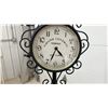 Image 6 : Grand Central Terminal New York Decorative Wrought Iron Floor Double Sided Clock with Tripod Base