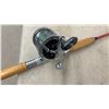 Image 4 : Penn Senator Model 113 Conventional Reel with Wooden Handle Fishing Rod