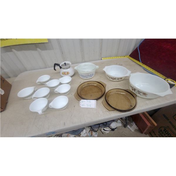 Corning Ware Spice of Life Percolator, Cornflower Casserole, Pyrex Vision Dishes and More