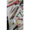 Image 3 : DeWalt Tool Bag with Irwin Hacksaw, Pipe Wrench, Files, Pliers, Pipe Cutter, and More