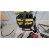 Image 6 : DeWalt Tool Bag with Irwin Hacksaw, Pipe Wrench, Files, Pliers, Pipe Cutter, and More
