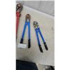 Image 3 : Bolt Cutters, Red and Blue Handles, Set of Three