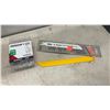 Image 3 : Assorted Hand Tools, Speed Squares, Spade Bits, C-Clamp, Hand Saw, Putty Knives, 10 ft X 20" Roll