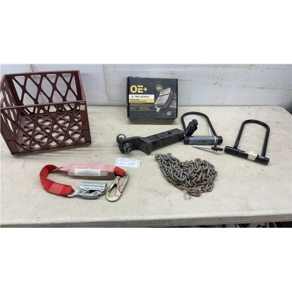 Safety Direct MRAS GRT10 Fall Arrester, OE+ Brake Pads, Receiver Hitch with 2" Ball, U-Locks w/Keys