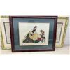 Image 8 : Four Framed Needlepoint Artworks Depicting Angels and Figures, Largest 16 x 20"