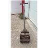 Image 2 : Vintage Hand-Push Garden Cultivator with Rotary Blades and Wooden T-Handle