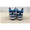 Image 2 : Nike Court Force High Sneakers in White, Navy Blue, and Light Blue, Sz 11
