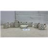 Image 1 : Nautical-Themed Ceramic Mug Set with Sailor Figurines, Vase, and Dish, Nine Pieces