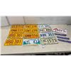 Image 1 : Collection of Vintage Manitoba License Plates, 1970-1990s, and Red River Exhibition Sign