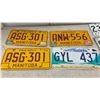 Image 3 : Collection of Vintage Manitoba License Plates, 1970-1990s, and Red River Exhibition Sign