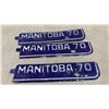 Image 4 : Collection of Vintage Manitoba License Plates, 1970-1990s, and Red River Exhibition Sign