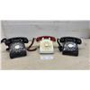 Image 1 : Three Vintage Rotary Dial Desk Telephones