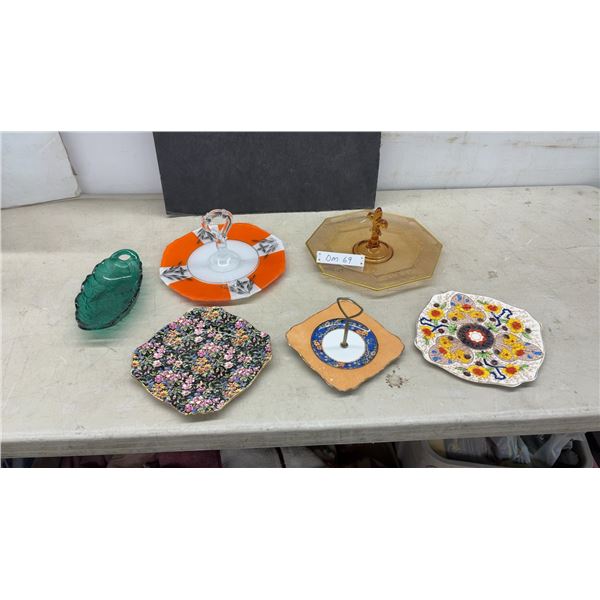 Royal Staffordshire Cairo Pattern Plate, Chintz Floral Plate, and Serving Dishes