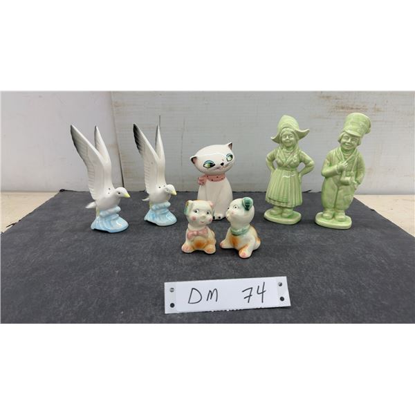 Holt Howard Ceramic Cat Shaker (Crack on Side) Seagull Shakers, Puppy Shakers, and More