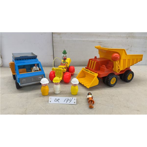 Fisher-Price Mobile TV Unit, Husky Helper Front Loader & Jalopy