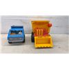 Image 2 : Fisher-Price Mobile TV Unit, Husky Helper Front Loader & Jalopy