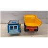 Image 5 : Fisher-Price Mobile TV Unit, Husky Helper Front Loader & Jalopy