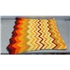 Image 3 : Two Handmade Crochet Afghan Blankets in Warm Tones