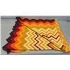 Image 4 : Two Handmade Crochet Afghan Blankets in Warm Tones