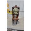 Image 1 : Lee Valley Quartz Pendulum Table Clock with Oak Frame and Stone Base 29" Tall